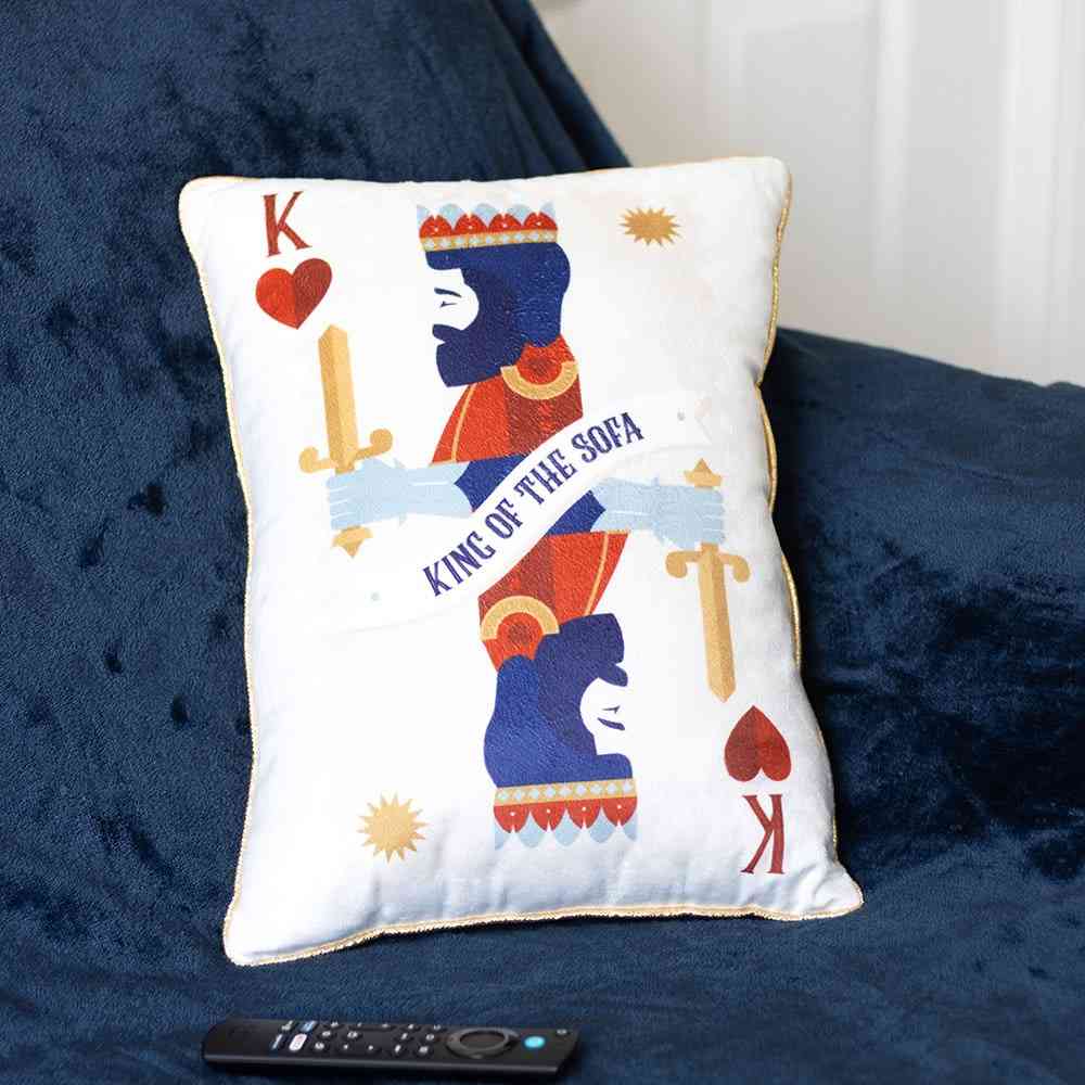 Something Different - King of the Sofa Playing Card Zierkissen - Mehrfarben